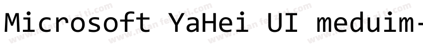 Microsoft YaHei UI meduim字体转换